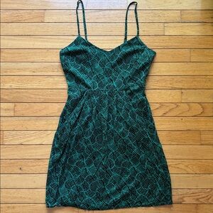 Mossimo Cute Green Sleeveless Mini Dress Pockets Summer Women’s Size 10 Medium M